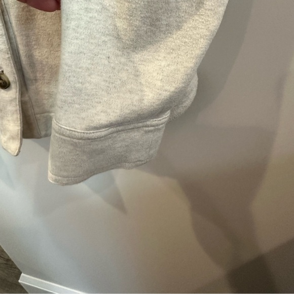 Madewell Light Gray Shacket XS NWOT 100% Cotton - Picture 7 of 7